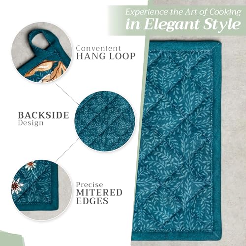 100% Cotton Oven Mitt & Pot Holder Set (2 Count)