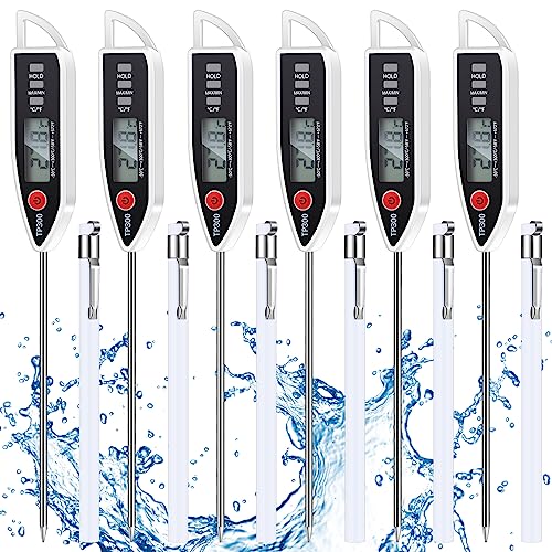 6 Set Digital Food Thermometer Long Probe Instant (6 Count)