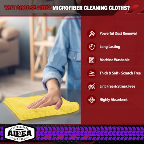 Microfiber Cleaning Cloth (20 Count)