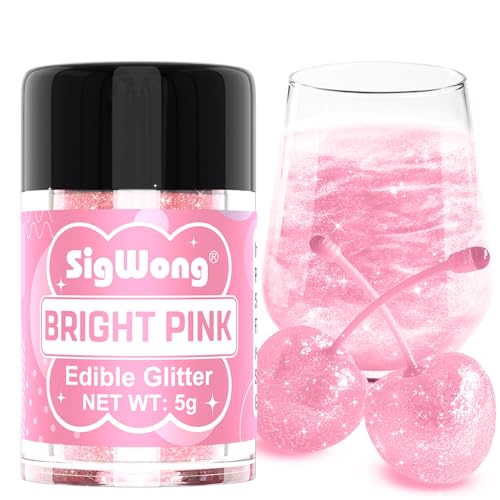 Bright Pink Edible Glitter