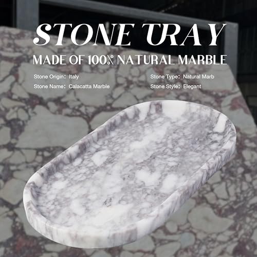 Real Luxurious Natural Marble Vanity Tray
