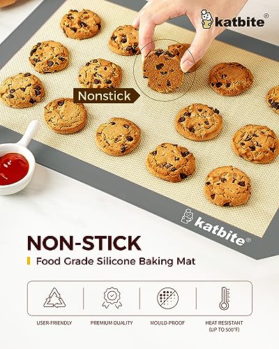 Silicone Baking Mat Set of 3 Grey