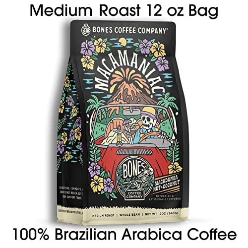 Macamaniac Macadamia and Coconut Flavored Coffee (12 Ounce)