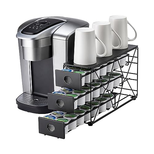 K Cup Holder 3 Tier Coffee Pod Holder for K Cup Organizer Save Space Countertop Kitchen