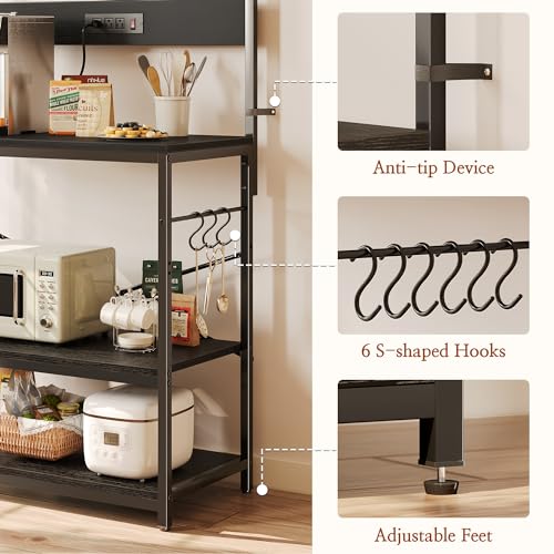 Bakers Rack with Power Outlets