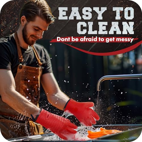 Silicone Smoker BBQ Gloves (2 Count)