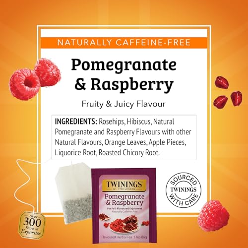 Pomegranate & Raspberry Herbal Tea Bags (20 Count)