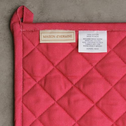 100% Cotton Oven Mitt & Pot Holder Set