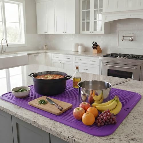 Silicone Dish Drying Mat for Multiple Usage