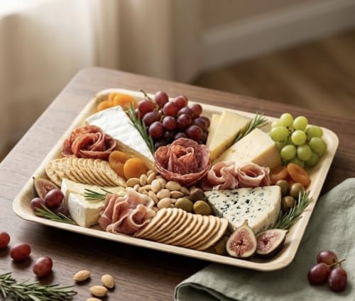 Disposable Bamboo 12" x 10" Trays (200 Count)