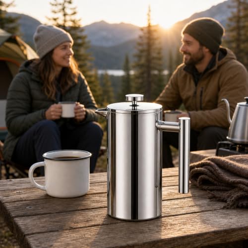 12 oz 350 ml Stainless Steel French Press Coffee Maker