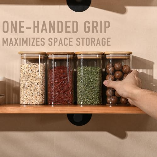 37oz 1.2Qt Rectangle Glass Storage Containers with Lids 4 (4 Count)