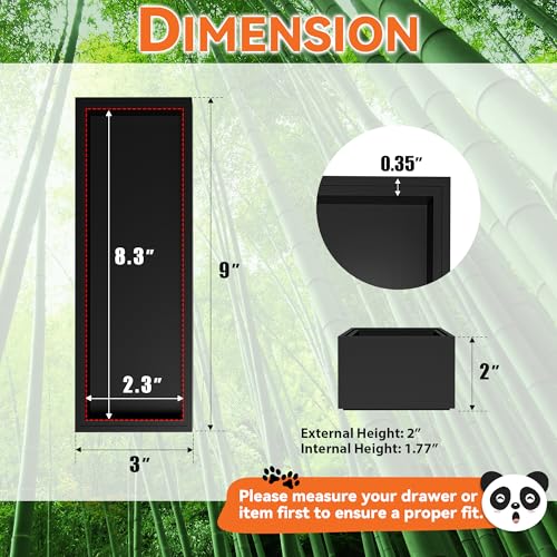 Bamboo Kitchen Drawer Organizer (2 Count)