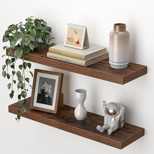 24 Inch Floating Shelves for Wall (2 Count)