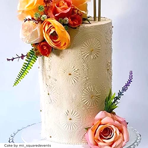 Cake Decorating Stencil for Tall Buttercream Cake
