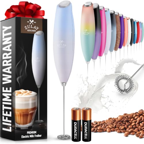 Zulay Powerful Milk Frother for Coffee with Upgraded Titanium Motor