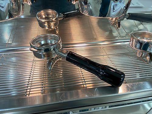 58mm Double Spout Portafilter Compatible with La Marzocco Espresso Machine Stainless Steel Espresso Portafilter with Double Shot Filter Basket Espresso Accessories