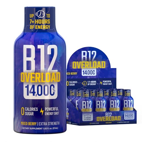 B12 Overload Extra Strength Energy Shot (23.16 Fl Oz)