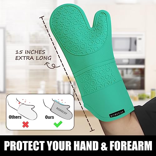 Silicone Oven Mitts and Pot Holders Sets