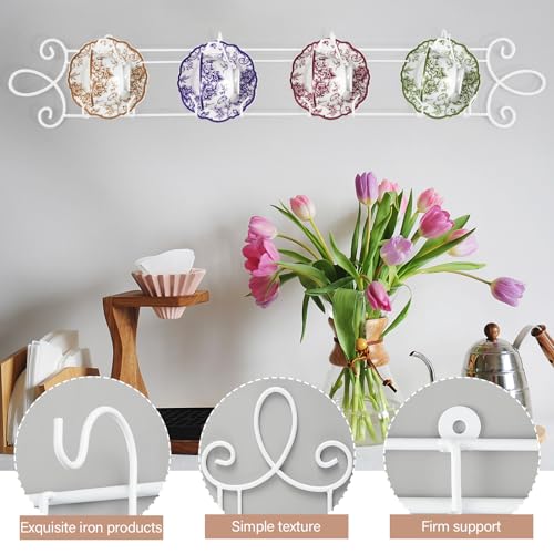 2 Pcs Tea Cup & Saucer Display Rack Stands (2 Count)