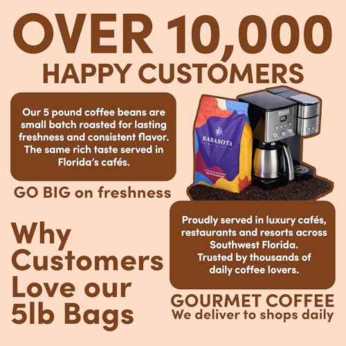 Sarasota Coffee Whole Bean Salted Caramel (80 Ounce)