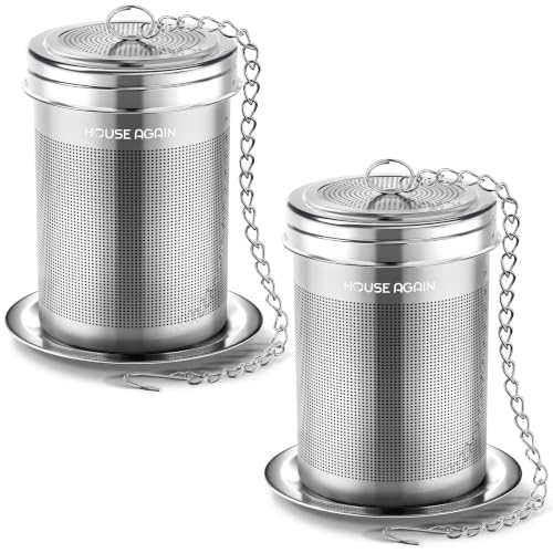 Tea Infuser Extra Fine Mesh Tea Infusers for Loose Tea (2 Count)
