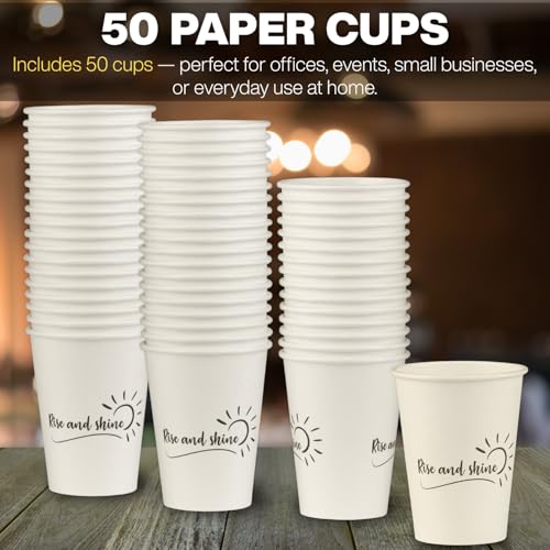 Disposable Coffee Cups (50 Count)