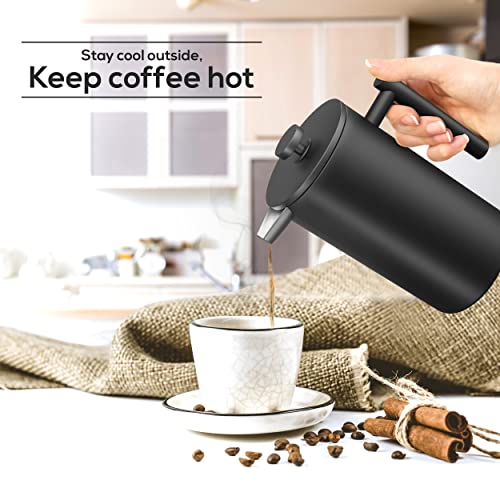 304 Grade Stainless Steel French Press 12 Oz