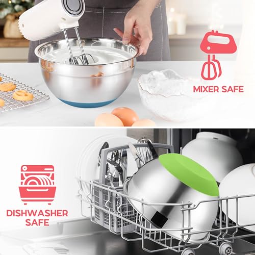 Colorful Mixing Bowl Set of 6 for Kitchen (7.33 Count)
