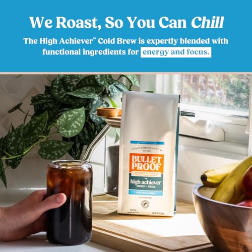 High Achiever Mushroom Cold Brew Coarse Ground Coffee (10 Ounce)