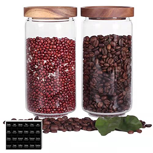 Borosilicate Glass Kitchen Jars (2 Count)