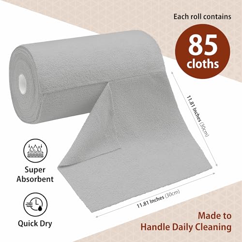 Microfiber Cleaning Cloth Roll (85 Count)