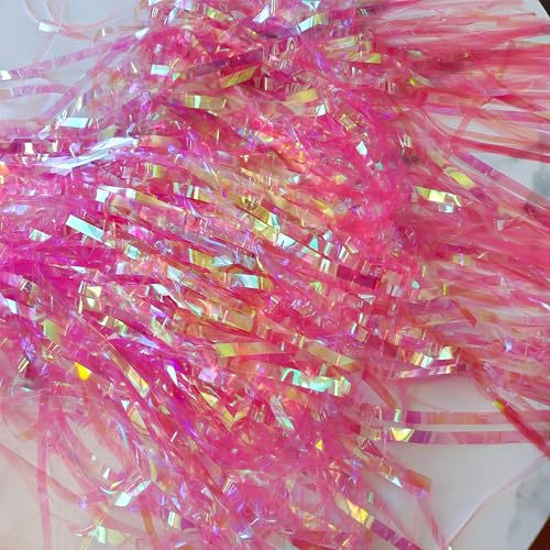 Clear Pink Streamers Party Curtain (2 Count)