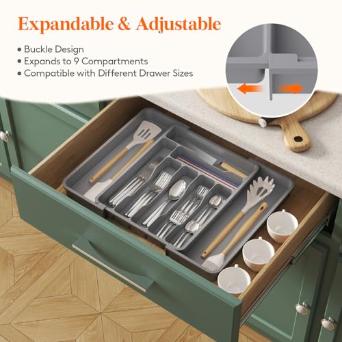 Expandable Silverware Drawer Organizer