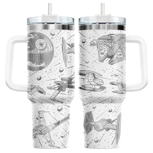 Galaxy Spaceship Sci Fi 40 oz Tumbler with Handle
