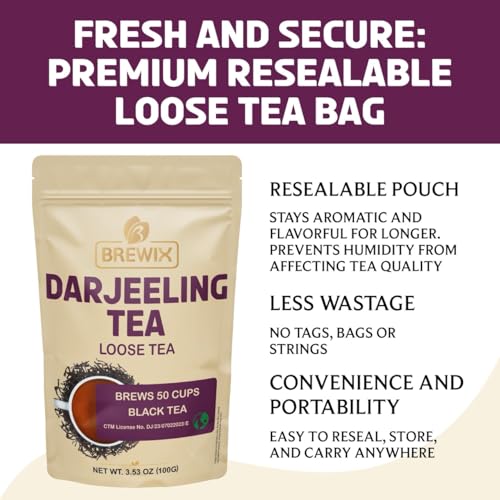 Darjeeling Tea Leaves from Hills of Himalayas (3.53 Ounce)