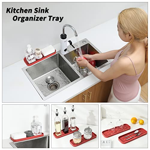 Silicone Kitchen Sink Organizer Tray for Multiple Usage