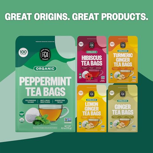 Organic Peppermint Tea (100 Count)