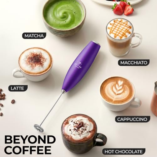 Zulay Powerful Milk Frother for Coffee with Upgraded Titanium Motor
