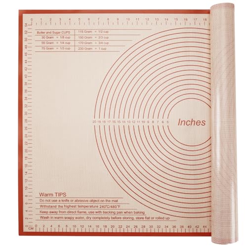 Silicone Pastry Mat 36x24 Inch Nonstick Baking Mat