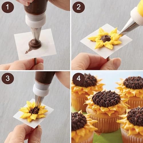 6 Pcs Leaf Piping Icing Nozzle (6 Count)