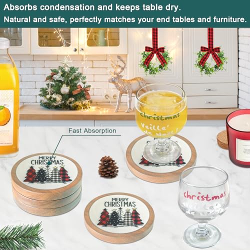Christmas Tree Coasters for Drinks