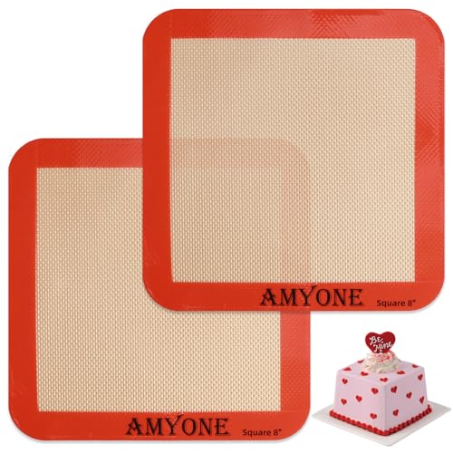 Silicone Baking Mats for 8 inch Square Cake Pan