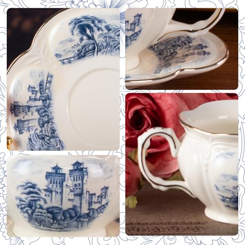 Tea Cups and Saucers Set of 2 (2 Count)