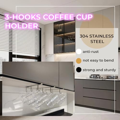 Mug Hooks Under Cabinet