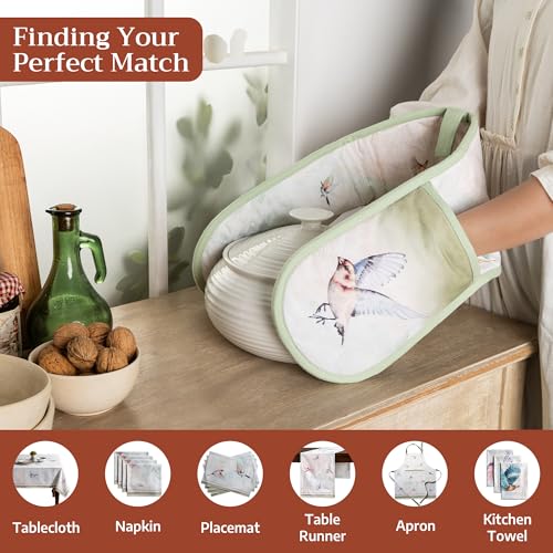 Double Oven Mitts 100% Cotton Double Oven Glove