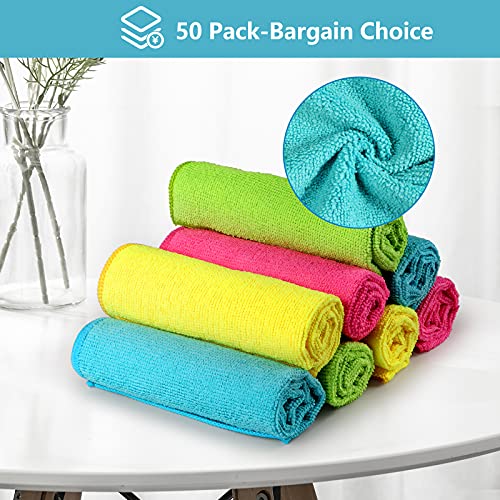 50PK Microfiber Cleaning Cloth (50 Count)