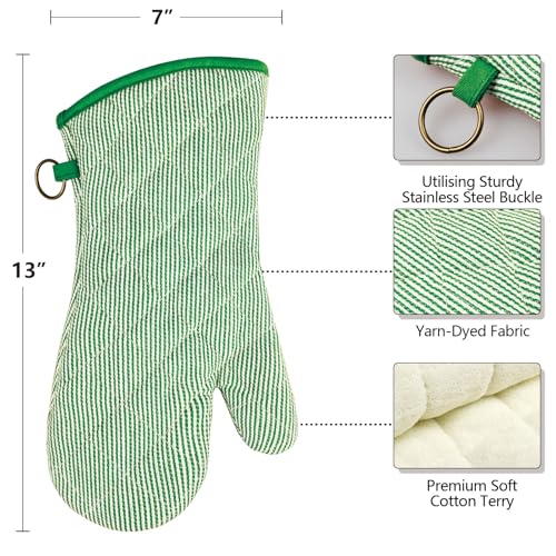 Yarn Dyed Oven Mitts 1 Pair (2 Count)