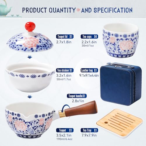 Chinese Tea Set Gongfu Tea Set (4 Count)