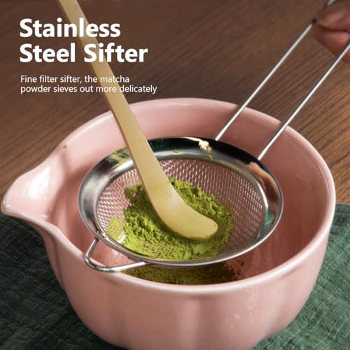 Pink Matcha Whisk Set